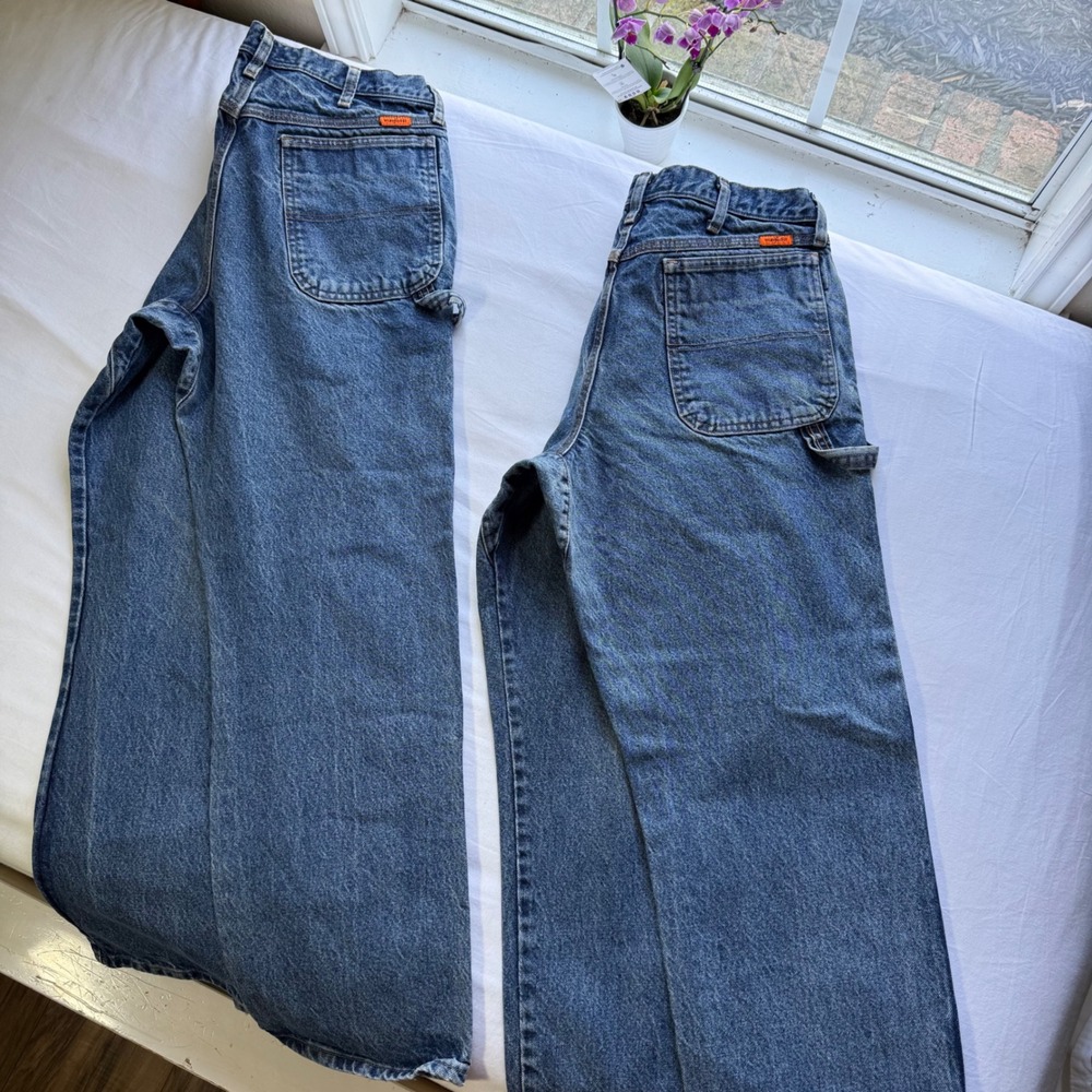 Wrangler Riggs Workwear FR Jeans Mens 34x32 Blue Flame Resistant FR3W020 HRC2